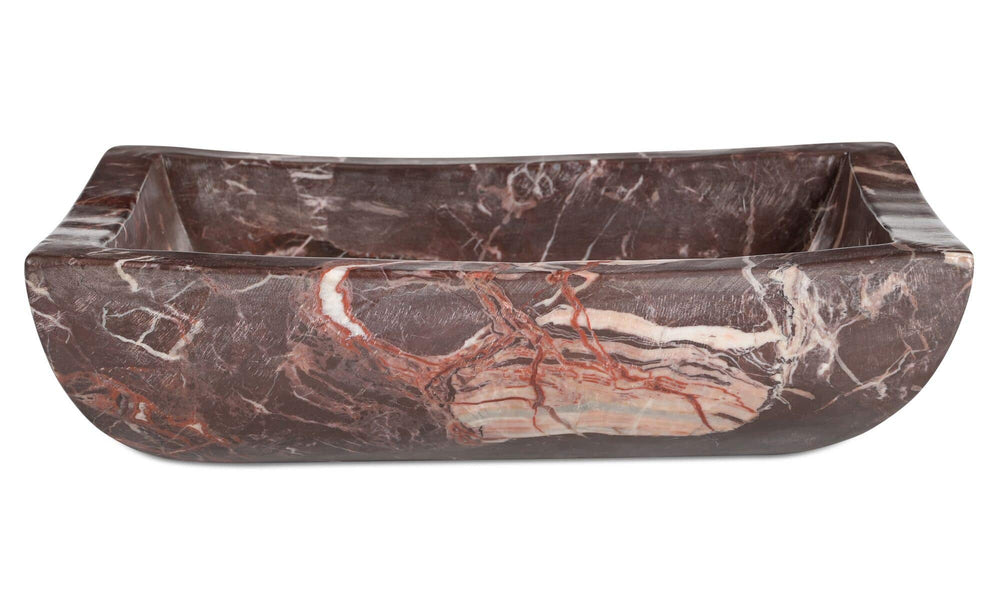 Piero Basin Deep Red Marble