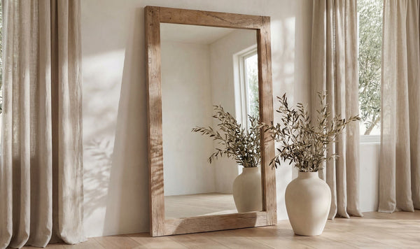 Orchard Reclaimed Wood Floor Mirror