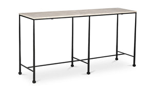 River Console Table Botticino Marble