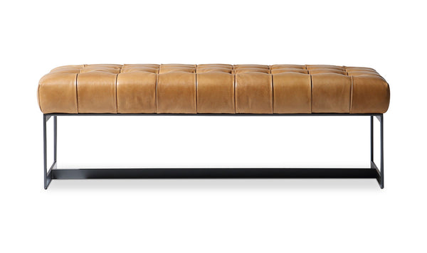 Wyatt Leather Bench Tan