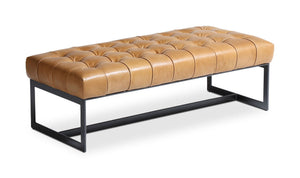 Wyatt Leather Bench Tan