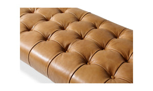Wyatt Leather Bench Tan