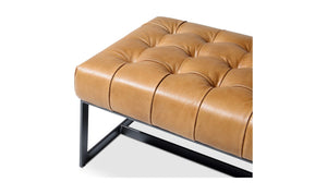 Wyatt Leather Bench Tan
