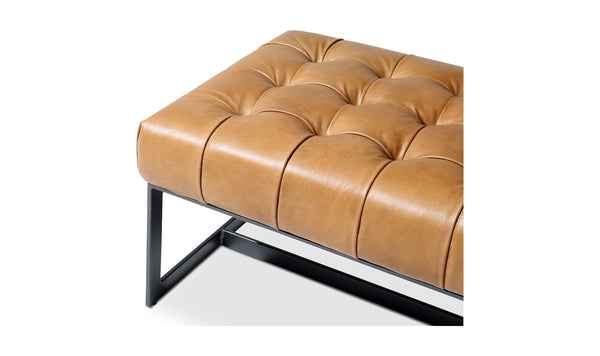 Wyatt Leather Bench Tan