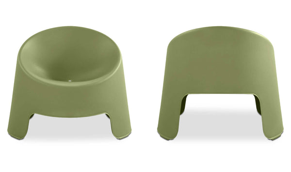Nolla Outdoor Accent Chair Set of Two Green