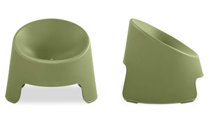 Nolla Outdoor Accent Chair Set of Two Green