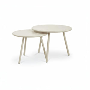Nesting Outdoor Coffee Table Cream