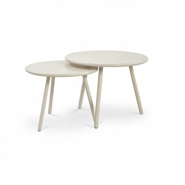 Nesting Outdoor Coffee Table Cream