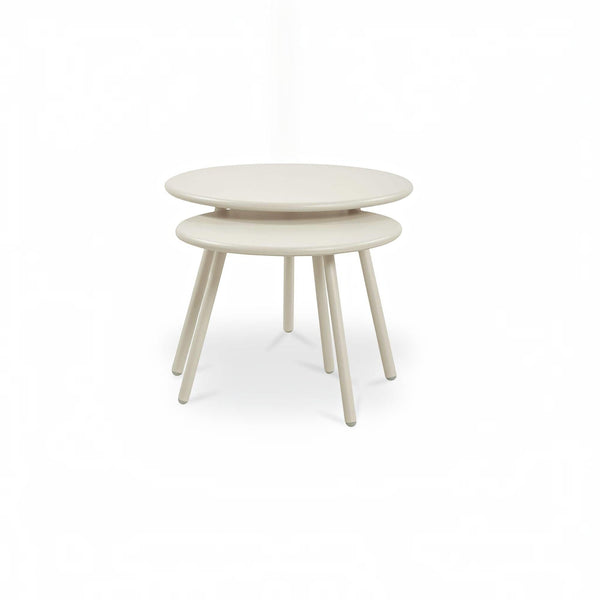 Nesting Outdoor Coffee Table Cream