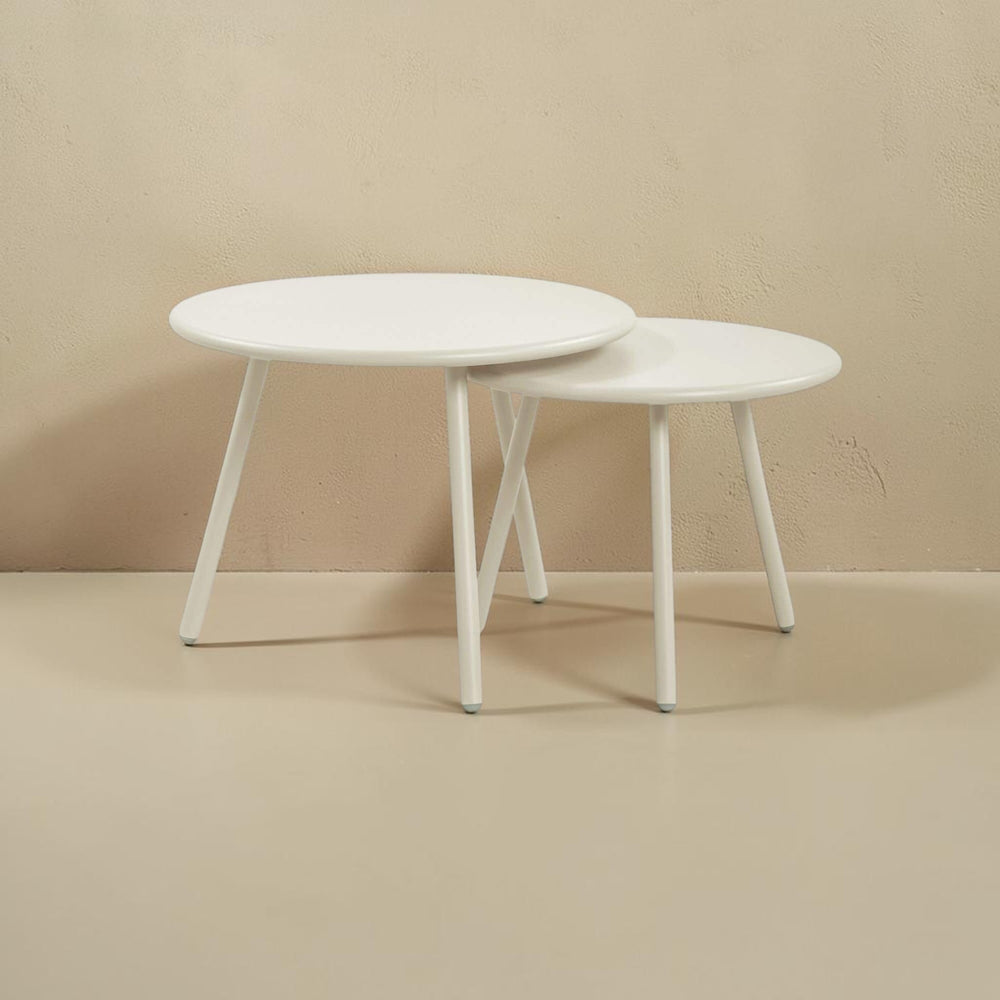 Nesting Outdoor Coffee Table Cream