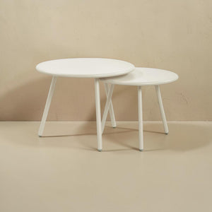 Nesting Outdoor Coffee Table Cream