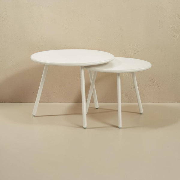 Nesting Outdoor Coffee Table Cream