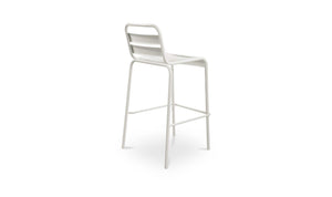 Kade Outdoor Bar Stool White Set of Two