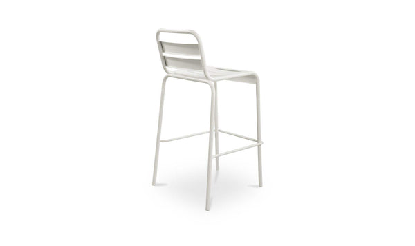 Kade Outdoor Bar Stool White Set of Two