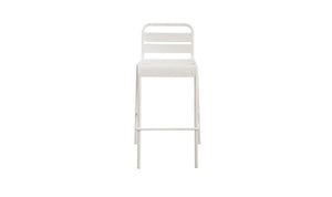 Kade Outdoor Bar Stool White Set of Two