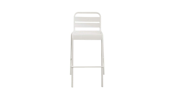 Kade Outdoor Bar Stool White Set of Two