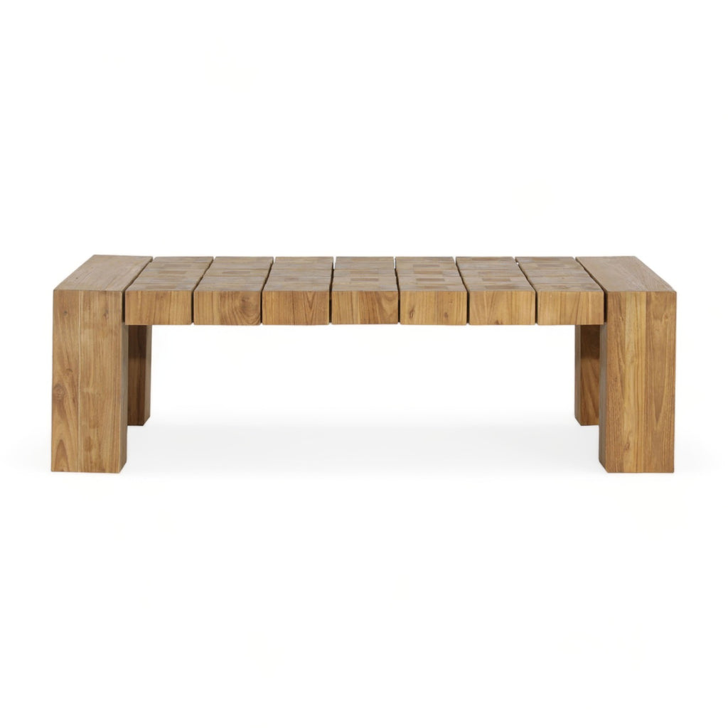 outdoor teak coffee table