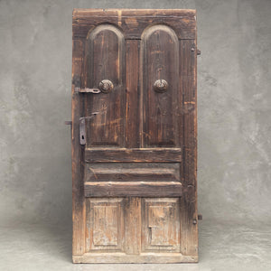 Vintage Dark Brown Wooden Door