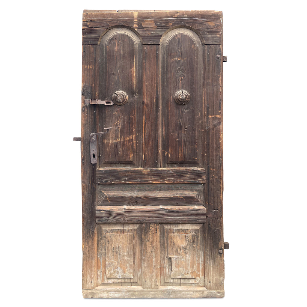 vintage dark brown wooden door