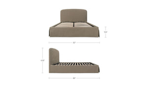 Joan King Storage Bed Light Taupe