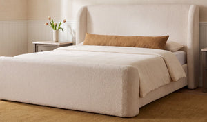 Sophia King Storage Bed Cream Chenille