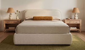 Colin Queen Storage Bed Oatmeal