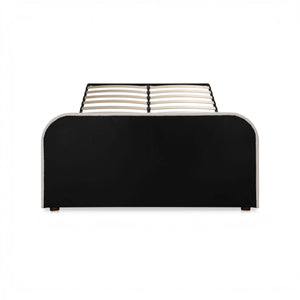 Boucle Storage Bed Queen Oatmeal
