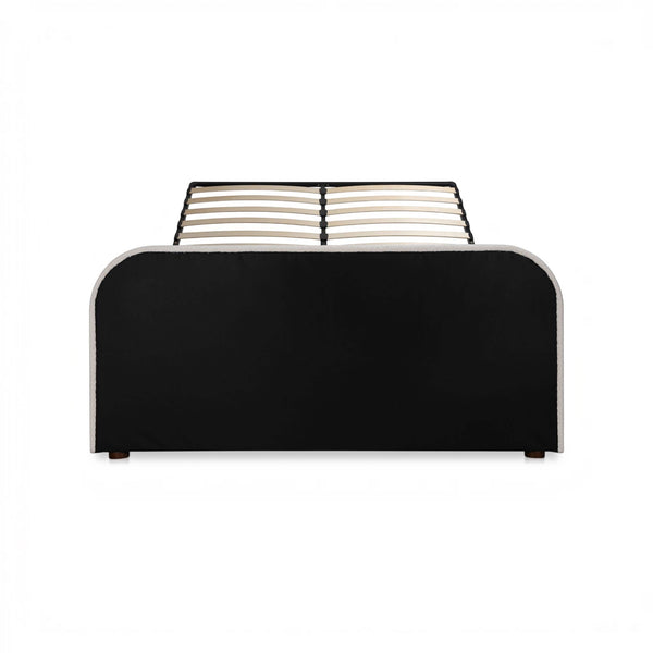 Boucle Storage Bed Queen Oatmeal
