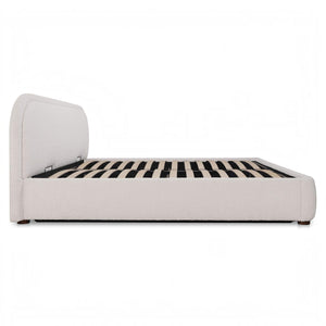 Boucle Storage Bed Queen Oatmeal