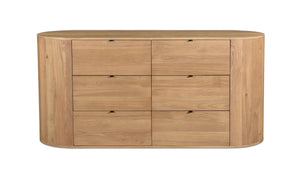 Theo 6 Drawer Dresser Natural
