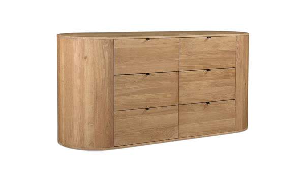 Theo 6 Drawer Dresser Natural