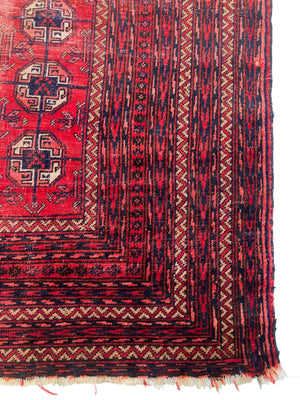 Vintage Caucasian Rug • 6'7" x 4'9"