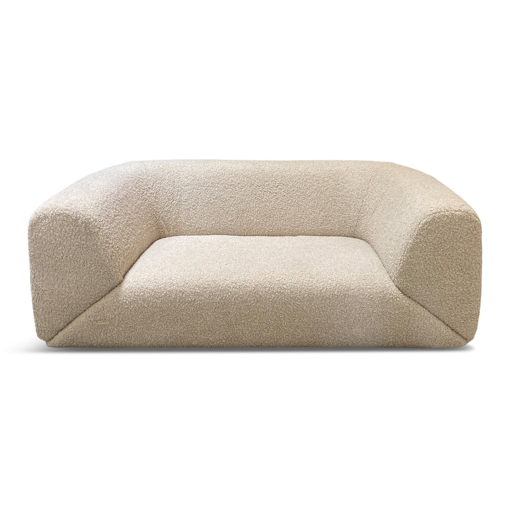 vintage missoni gravita sofa reupholstered in faux shearling 