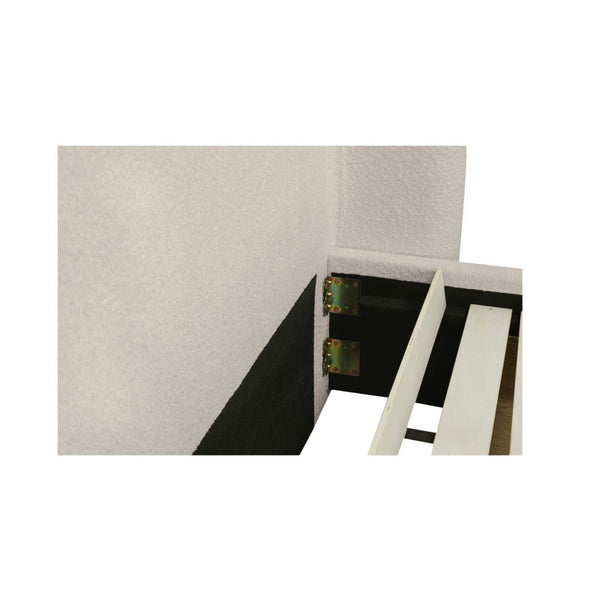 Sophia King Storage Bed Cream Chenille