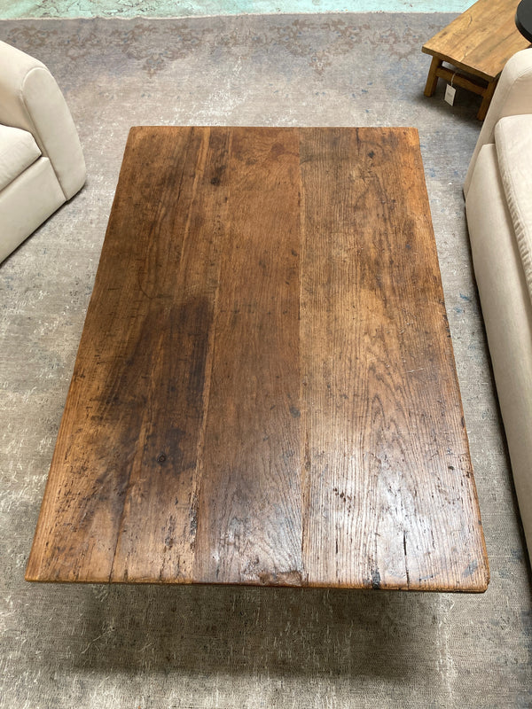 Vintage French Oak Coffee Table