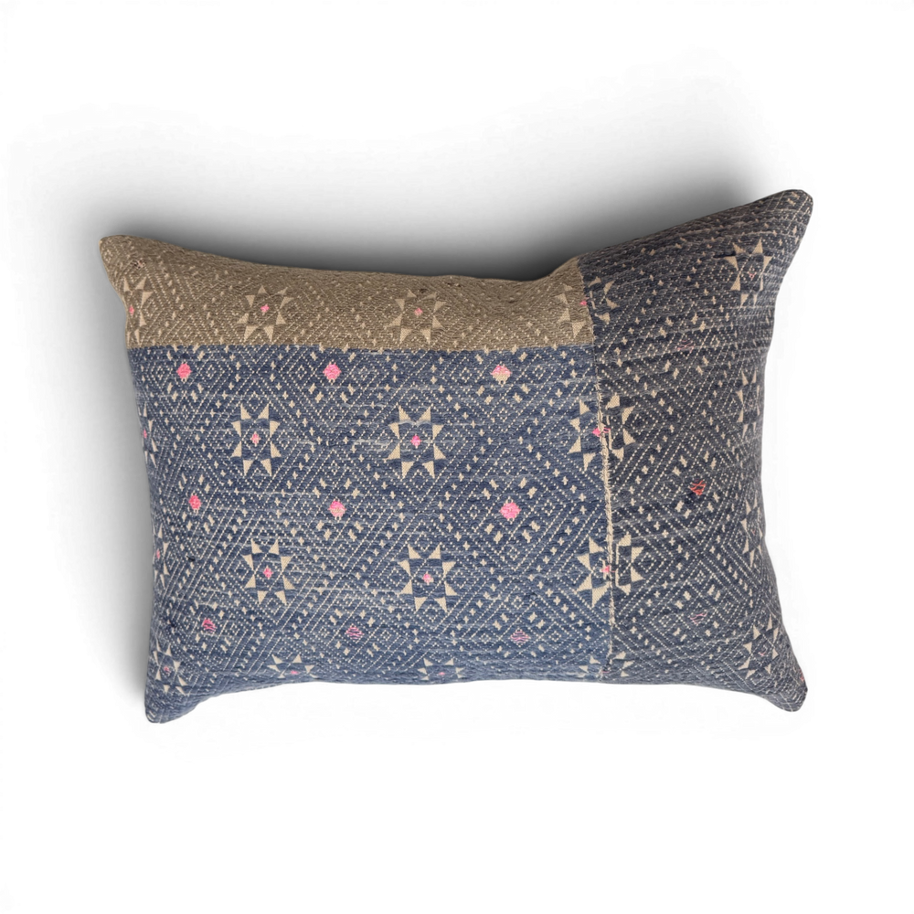 Vintage Fabric Pillow 16.5" x 12"
