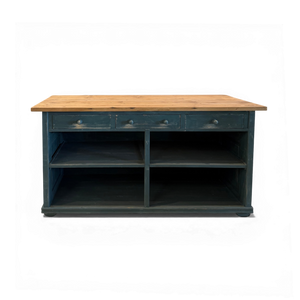 Vintage Counter with Wooden Pulls