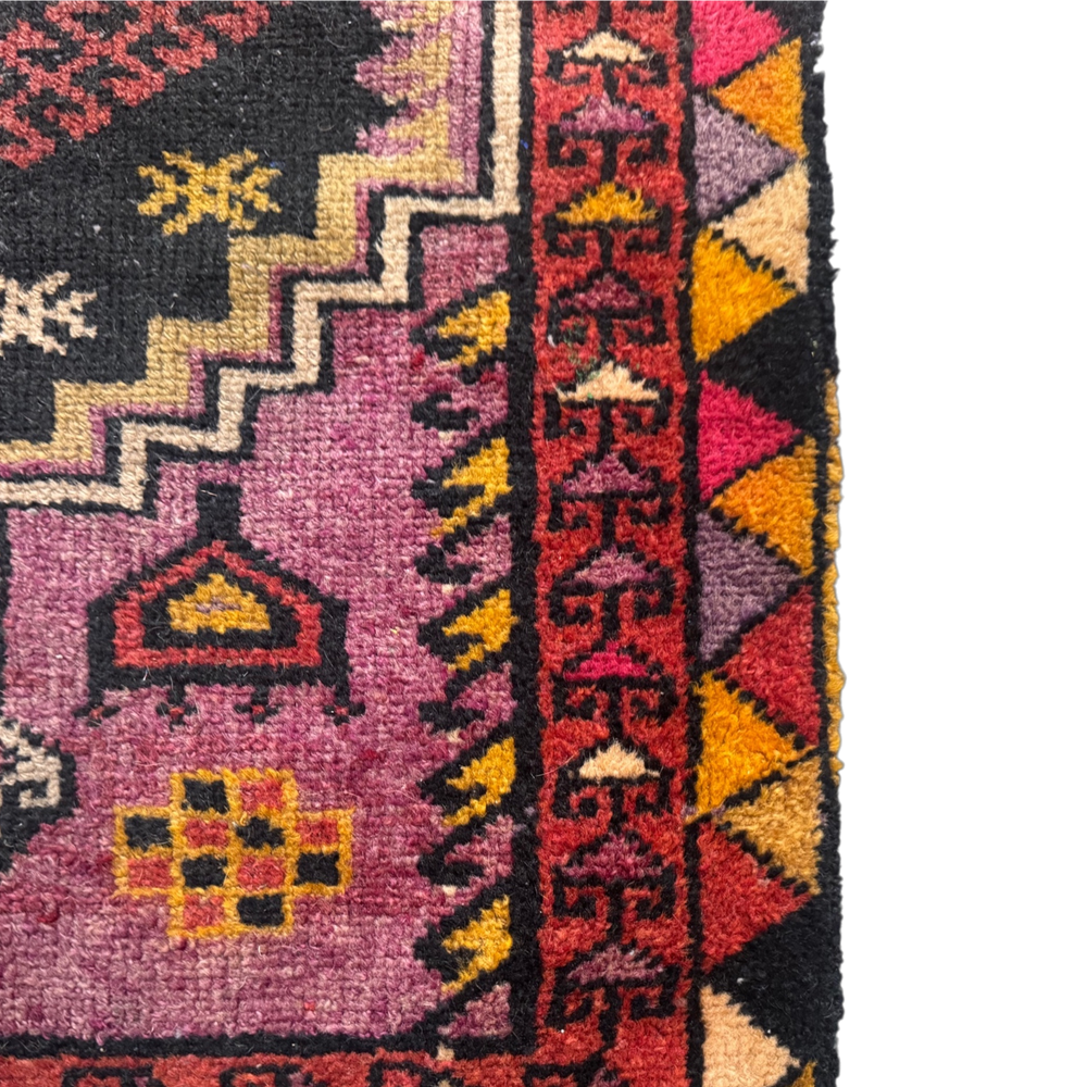 Vintage Caucasian Rug • 2'6" x 5'