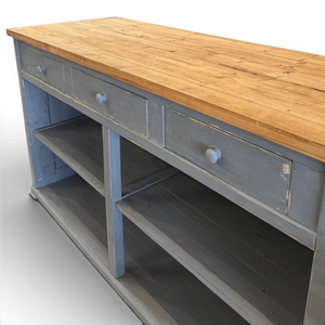 1950's Vintage Counter with Wooden Pulls