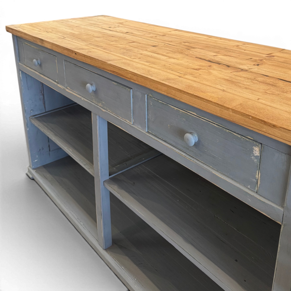 1950's Vintage Counter with Wooden Pulls
