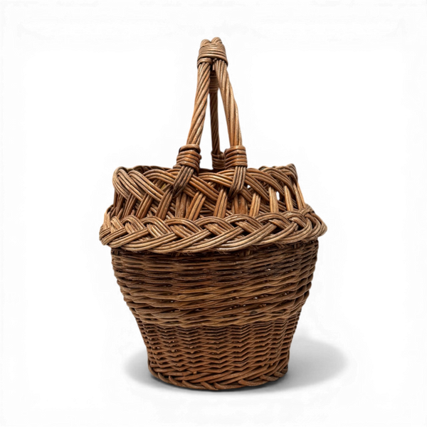Vintage 20th C. Wicker Basket #2