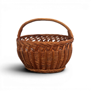Vintage 20th C. Wicker Basket #4