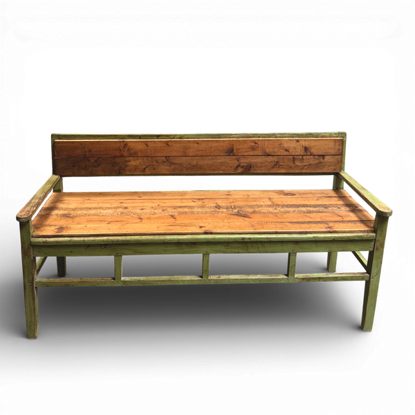 Vintage Mid-Century Pine Bench