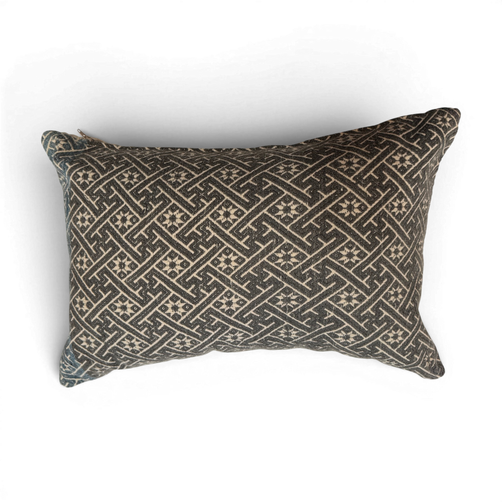 Vintage Fabric Pillow 18" x 12"