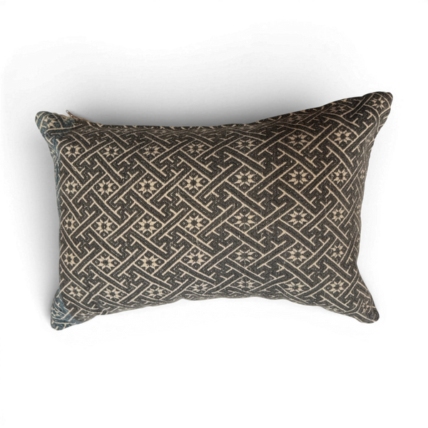 Vintage Fabric Pillow 18" x 12"
