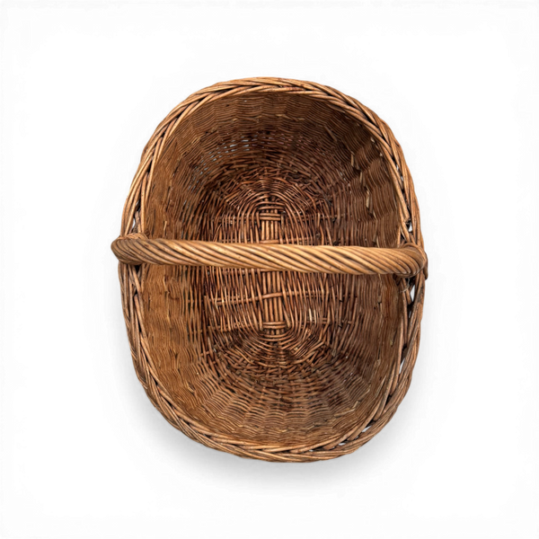 Vintage 20th C. Wicker Basket #1