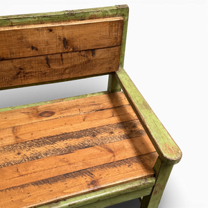 Vintage Mid-Century Pine Bench