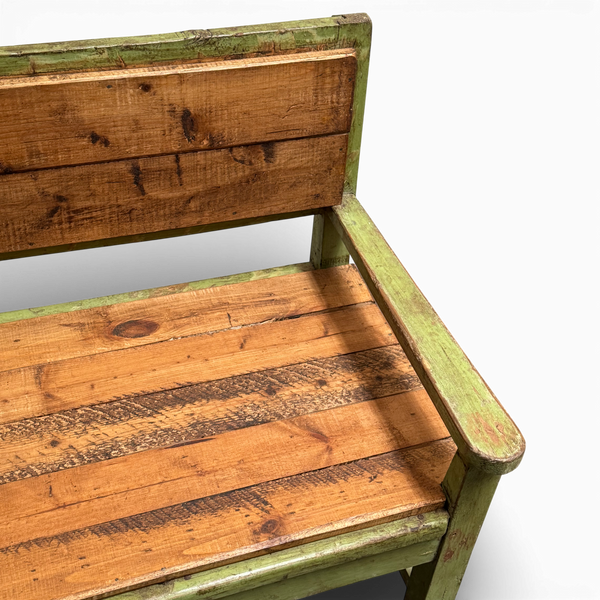 Vintage Mid-Century Pine Bench