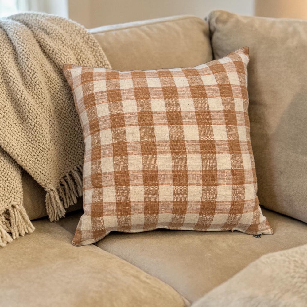 Checkered Pillow SM 17” x 17”