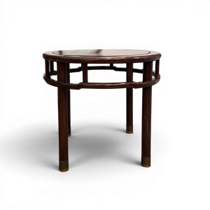 Pair of Vintage Mahogany & Brass Side Tables